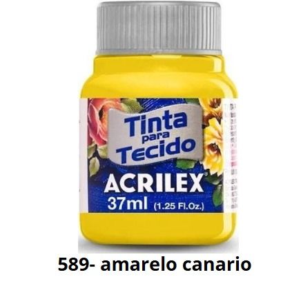 TINTA TECIDO ACRILEX AMARELOS /LARANJAS